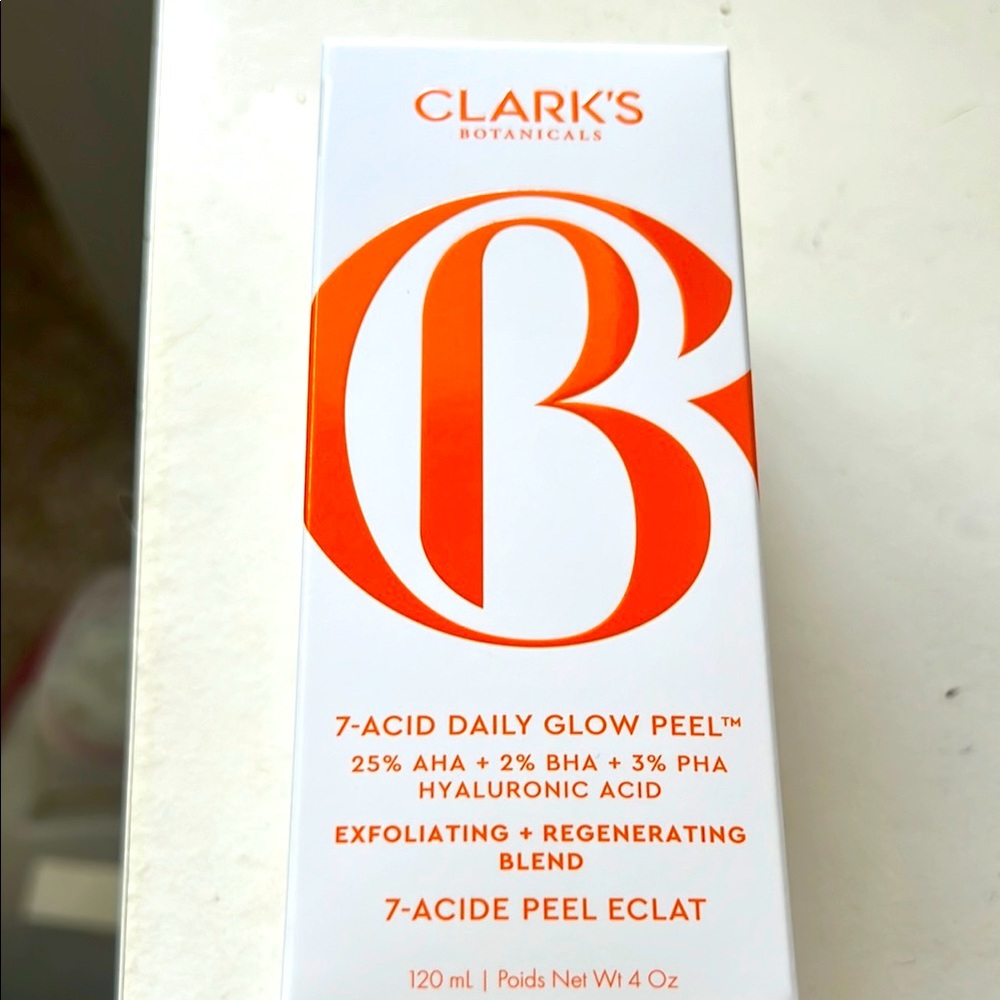 clarks botanicals 7 daily glow peel NWB